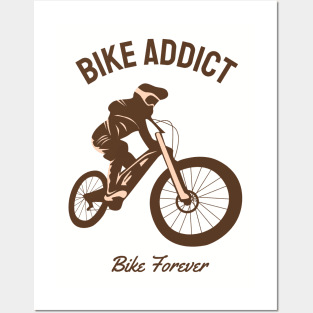 bike addict Posters and Art